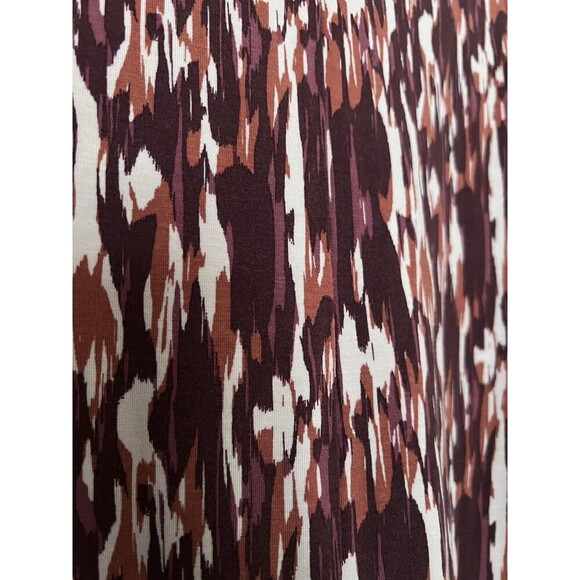 Garnet Hill Button Front Knit Tank Dress Printed Stretchy Tencel Women Medium - Picture 3 of 9